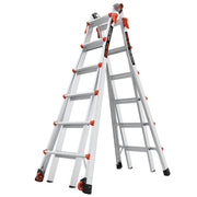LITTLE GIANT LADDER | Aluminum Velocity Articulating Ladder with Leg Levelers, Type IA, 300lb Load Capacity, Model 26 | #15426-001