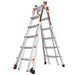 LITTLE GIANT LADDER | Aluminum Velocity Articulating Ladder with Leg Levelers, Type IA, 300lb Load Capacity, Model 26 | #15426-001