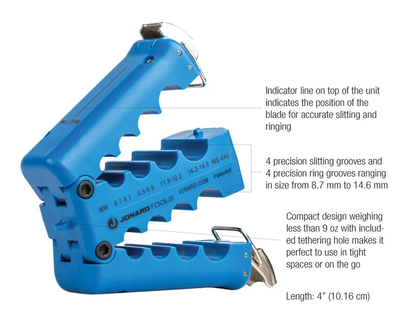 JONARD | Mid Span Slit & Ring Tool (8.7 mm-14.6 mm) | #MS-446