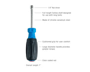 JONARD | 1/4 inch Hollow Nut Driver, 3 inch Shaft | #ND-63014