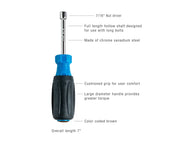 JONARD | 7/16 inch Hollow Nut Driver, 3 inch Shaft | #ND-630716