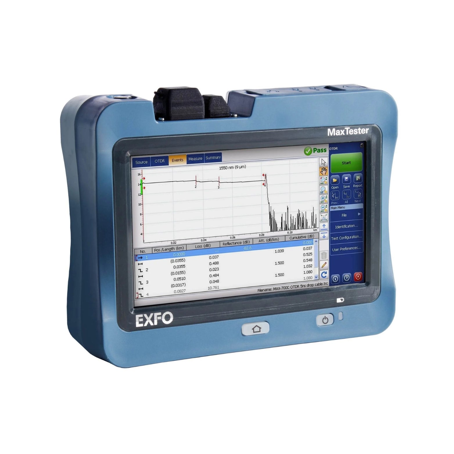 EXFO | MaxTester 730D PON/Metro OTDR | #MAX-730D-SM8-OI-EA-EUI-91