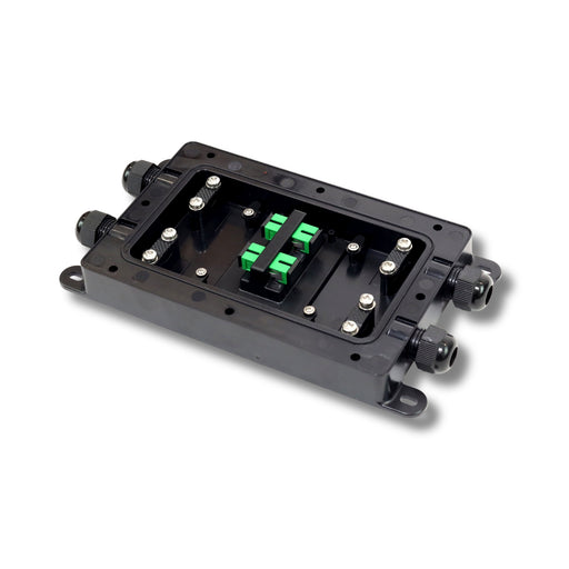 TEMPO | Drop Fiber Enclosure Kit, Four Port With Two SC/APC Bulkheads | #DFE104-BH