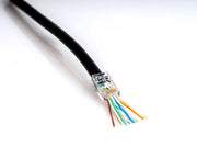 JONARD | Unshielded RJ45 Passthrough Connector for CAT6A Cable, Pack of 100 | #RJ456AUS-100
