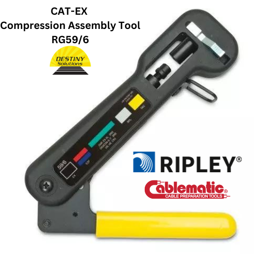 Ripley Cablematic #36173 | Model #CAT-EX | Compression Assembly Tool, RG59/6