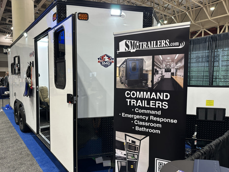 SMG TRAILERS | 8.5x18 V Nose Patriot Outage Trailer | #FST-8.5X18-FO