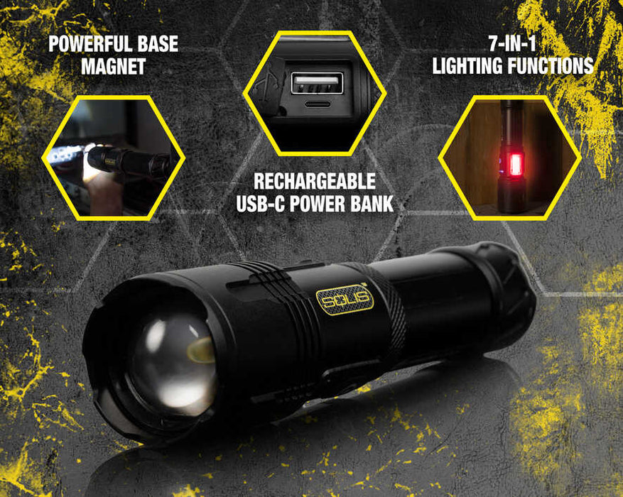 JONARD | Solis™ Rechargeable Tactical Flashlight | #SOL-F1