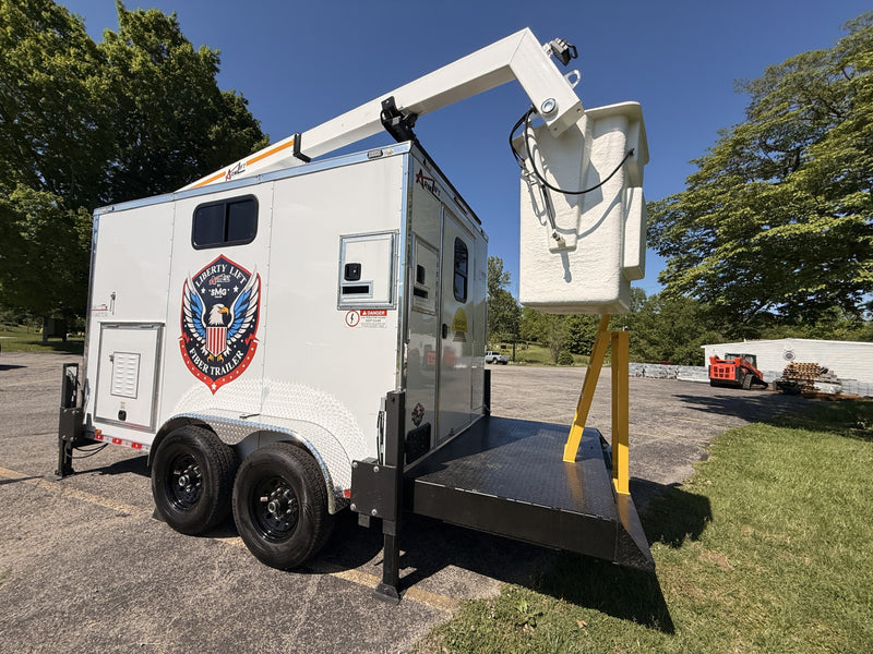 Self-Leveling Liberty Lift Bucket Lift Fiber Trailer | #LLB-LFT