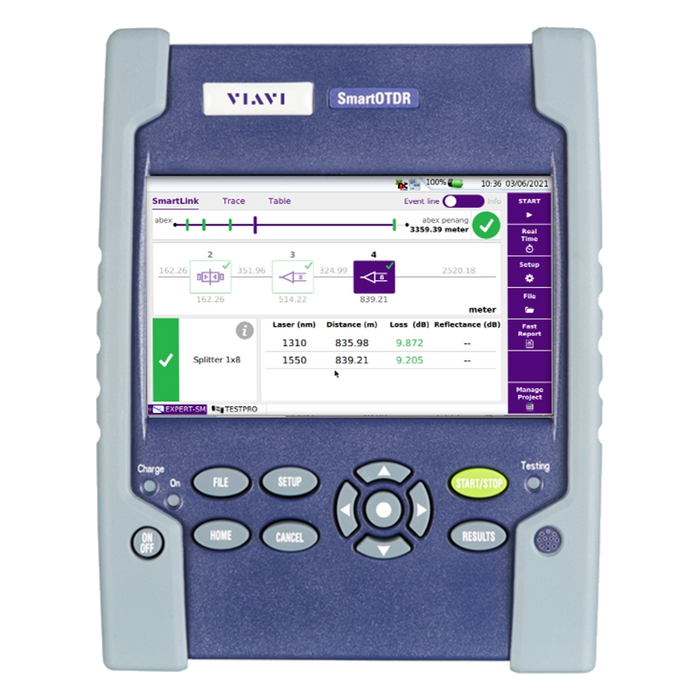 SmartOTDR 100B 1310/1550 AND FILTERED 1625NM - SC/APC | #ST-OTDRF136FB-APC-P1