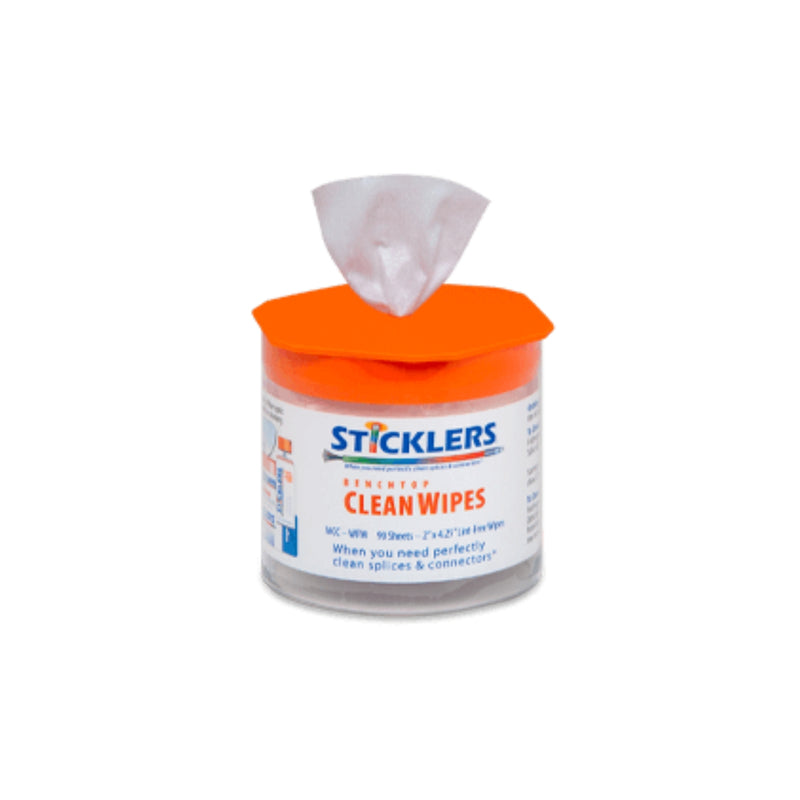 Sticklers | CleanWipes 90 Fiber Optic Wipes for the Benchtop | #WFW