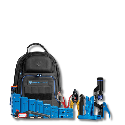 JONARD | Backpack Fiber Optic Mid Span Slit & Ring Tool Kit (1.2 mm-22.6 mm)+ | #TK-107B