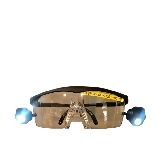 DESTINY SOLUTIONS | Anti-Fog, Black Adjustable, LED Safety Glasses | #SG-1130-I-BC-LED