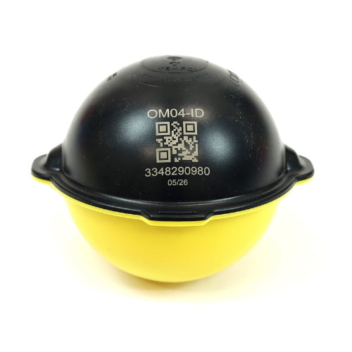 TEMPO | OmniMarker-ID Underground Utility Marker Ball (Yellow/Black, Fiber Optic, 92kHz) | #OM04-ID
