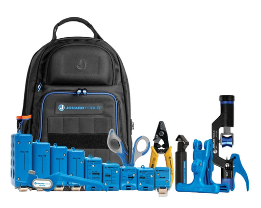 JONARD | Backpack Fiber Optic Mid Span Slit & Ring Tool Kit (1.2 mm-22.6 mm)+ | #TK-107B