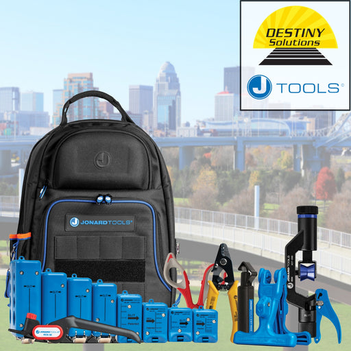 JONARD | Backpack Fiber Optic Mid Span Slit & Ring Tool Kit (1.2 mm-22.6 mm)+ | #TK-107B