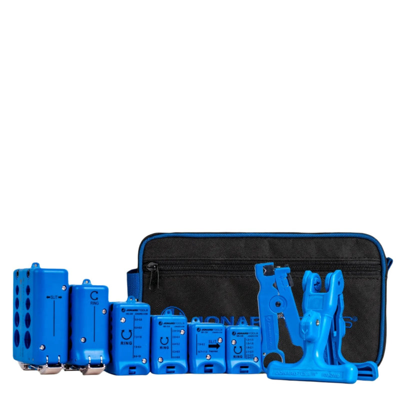JONARD | Fiber Optic Mid Span Slit & Ring Tool Kit (1.2 mm-18.2 mm) | #TK-108