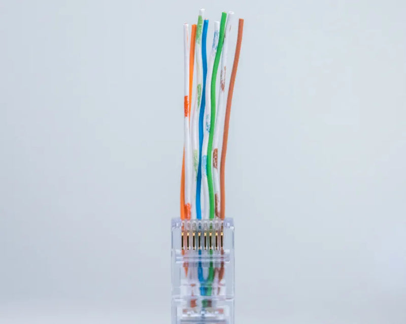 JONARD | CAT5e RJ45 Pass-Through Connectors (Pack of 50) | #RJ45-550