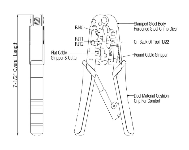 JONARD | Modular 6-in-1 Crimping Tool | #UC-864