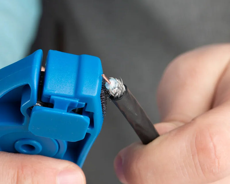JONARD | COAX Stripping Tool for RG59, RG6, RG7, RG11 Cables with Cable Stop | #UST-125