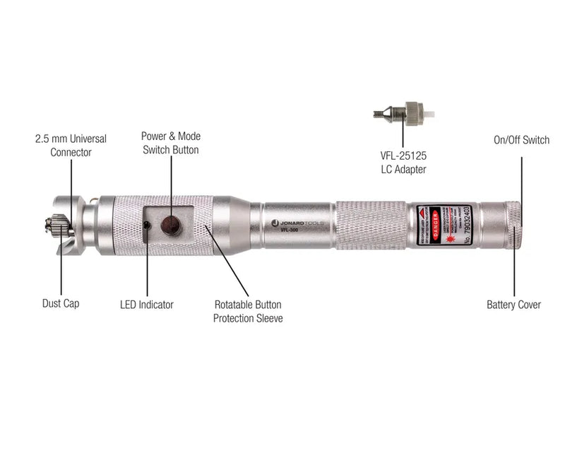 JONARD | Rugged Visual Fault Locator Kit | #VFL-300