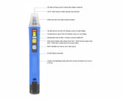 JONARD | Non-Contact Dual Range Voltage Detector Pen, 24-1000VAC & 90-1000VAC W/LED Flashlight | #VT-1100