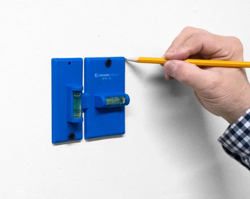 JONARD | Wall Box Template & Level for Non-Metallic Boxes, 1-Gang and 2-Gang | #WTL-12