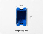 JONARD | Wall Box Template & Level for Non-Metallic Boxes, 1-Gang and 2-Gang | #WTL-12