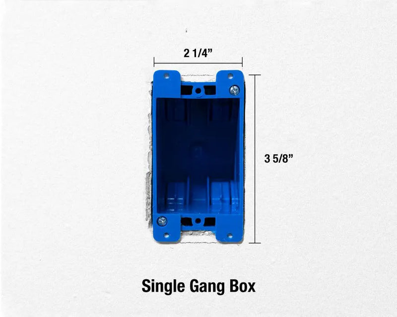 JONARD | Wall Box Template & Level for Non-Metallic Boxes, 1-Gang and 2-Gang | #WTL-12