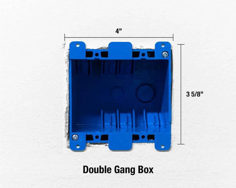 JONARD | Wall Box Template & Level for Non-Metallic Boxes, 1-Gang and 2-Gang | #WTL-12
