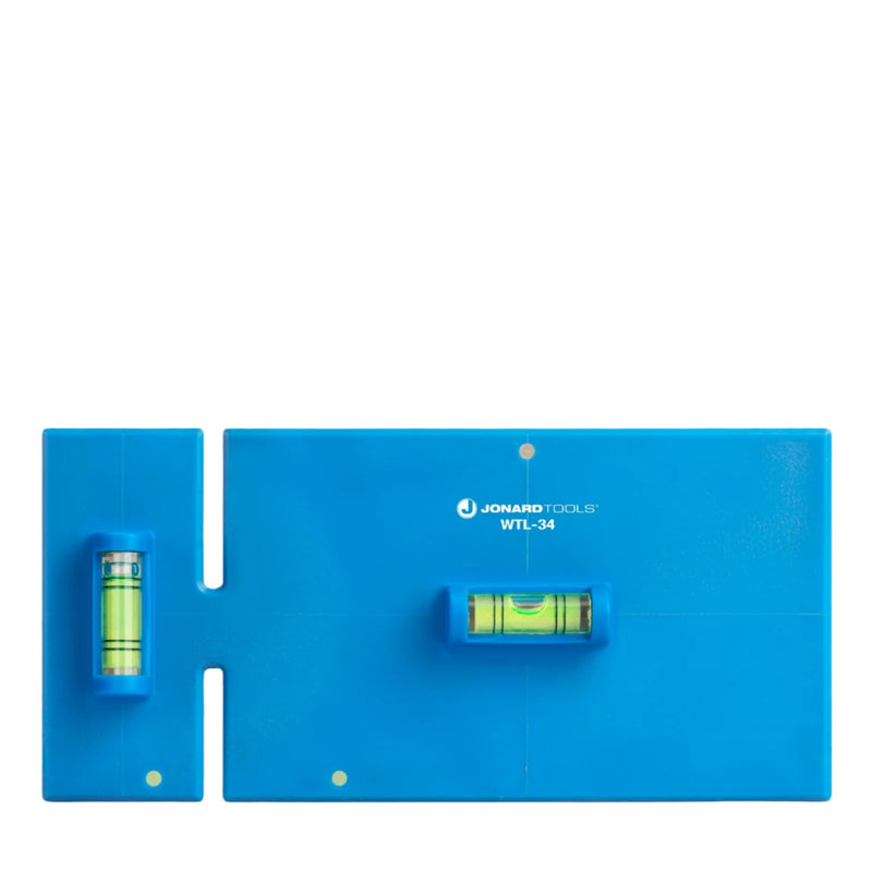 JONARD | Wall Box Template & Level for Non-Metallic Boxes, 3-Gang and 4-Gang | #WTL-34