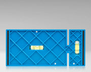 JONARD | Wall Box Template & Level for Non-Metallic Boxes, 3-Gang and 4-Gang | #WTL-34