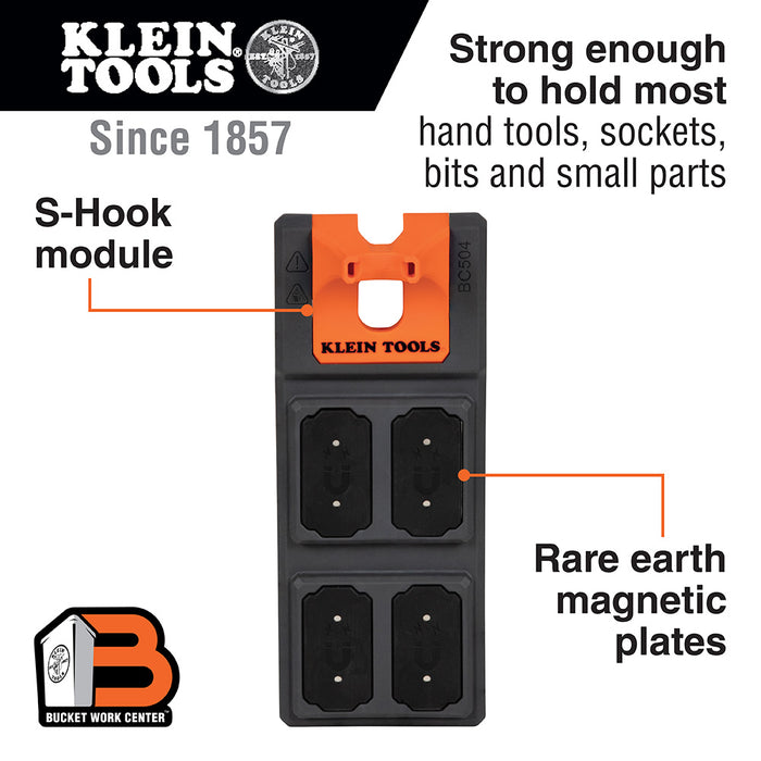 Klein Tools | Magnetic Tool Storage Module, S-Hook | #BC504S