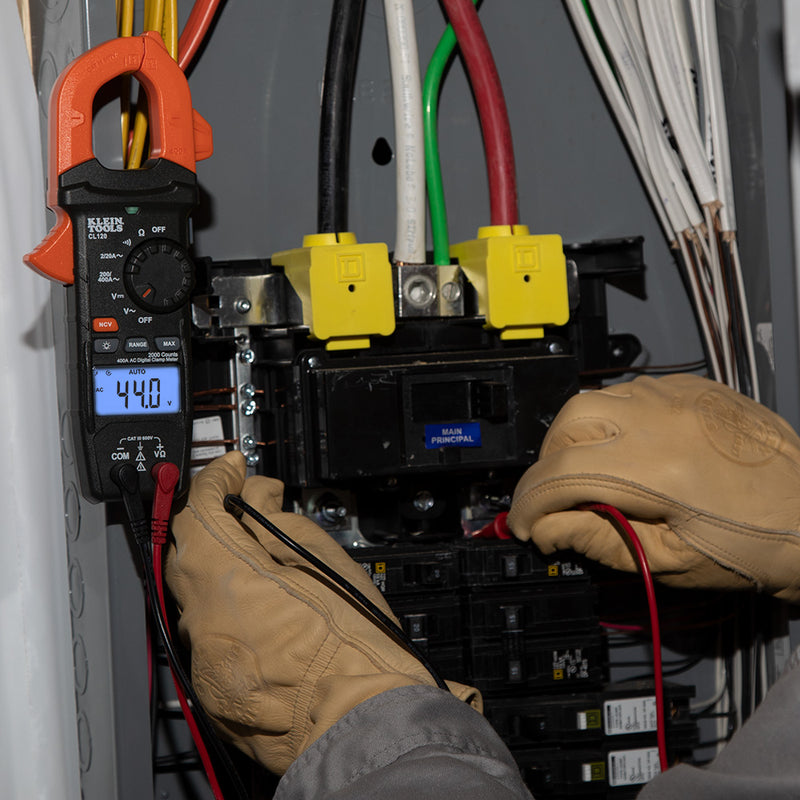 KLEIN TOOLS | Digital Clamp Meter, AC Auto-Ranging 400 Amp | #CL120