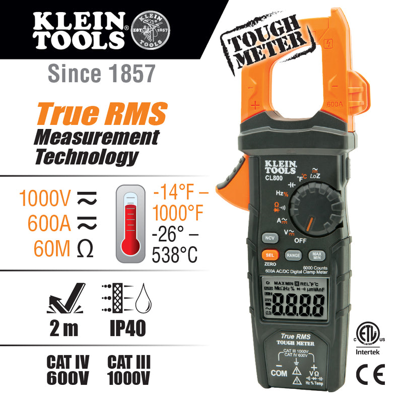 Klein Tools | Digital Clamp Meter | #CL800
