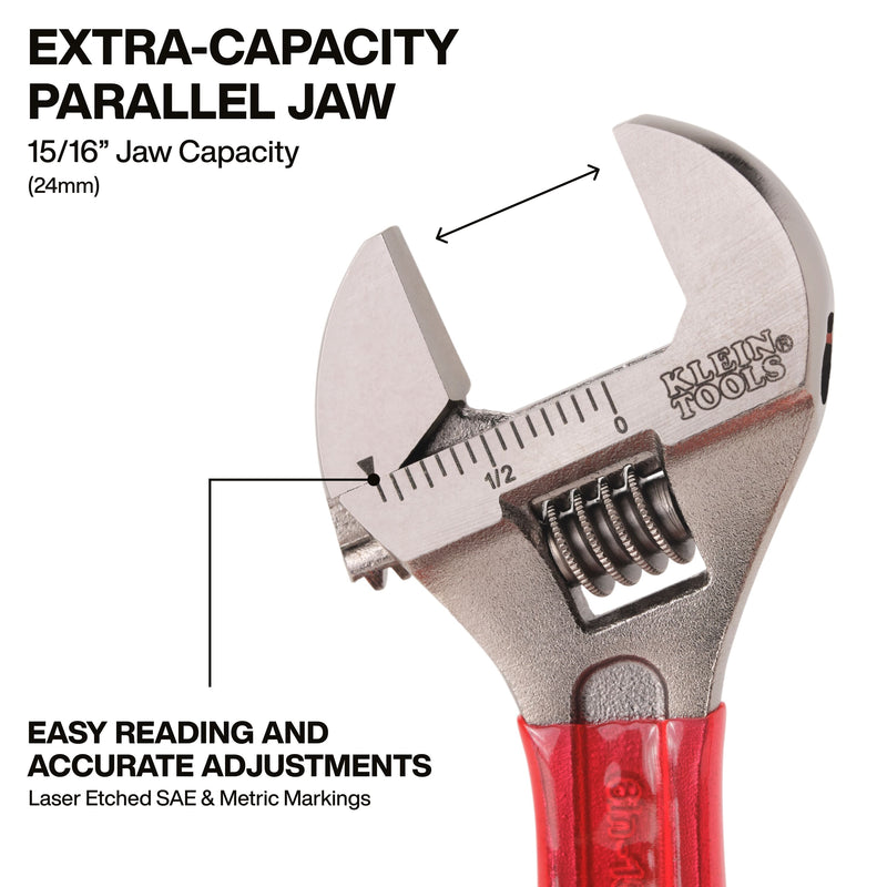 KLEIN TOOLS | Precision Adjustable Wrench, 6-Inch | #D507-6