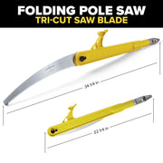 JAMESON | Folding Pole Saw Head with 13 in. Barracuda Tri-Cut Saw Blade | #PS-4FS