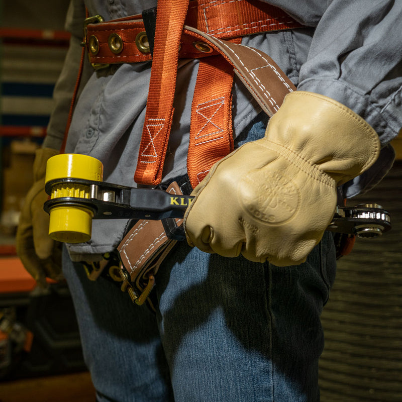 KLEIN TOOLS | 6-in-1 Lineman's Ratcheting Wrench, Heavy-Duty | #KT155HD