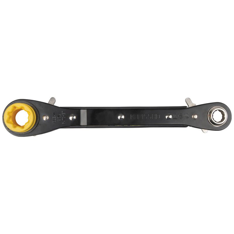 KLEIN TOOLS | 6-in-1 Lineman's Ratcheting Wrench, Heavy-Duty | #KT155HD