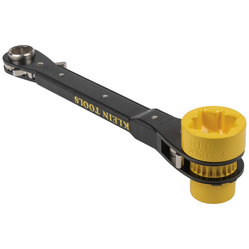 KLEIN TOOLS | 6-in-1 Lineman's Ratcheting Wrench, Heavy-Duty | #KT155HD