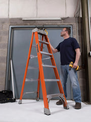 LOUISVILLE LADDER | 8' Fiberglass Step Ladder, Type IA, 300lb Load Capacity | #FS1508