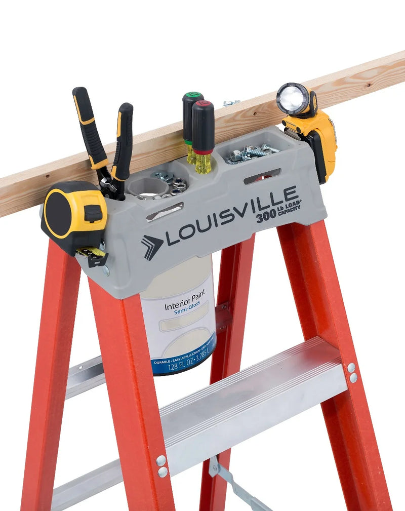 LOUISVILLE LADDER | 8' Fiberglass Step Ladder, Type IA, 300lb Load Capacity | #FS1508