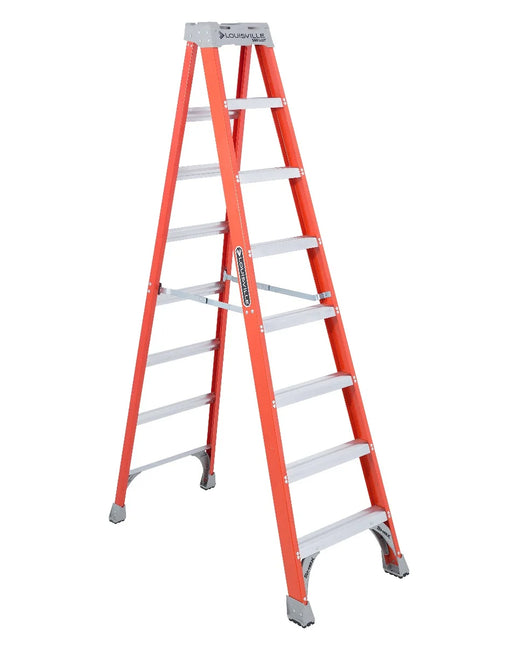 LOUISVILLE LADDER | 8' Fiberglass Step Ladder, Type IA, 300lb Load Capacity | #FS1508