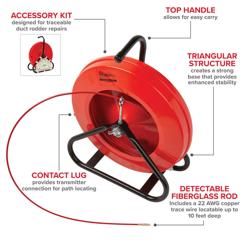 JAMESON | Mini-Duct Hunter™ Traceable Rodder 3/16 in. x 300 ft. | #15-316-300
