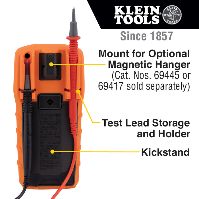 Klein Tools | Digital Multimeter, Manual-Ranging, 600V | #MM325