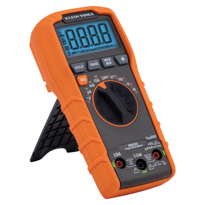 KLEIN TOOLS |  Digital Multimeter, TRMS Auto-Ranging, 600V, Temp | #MM420