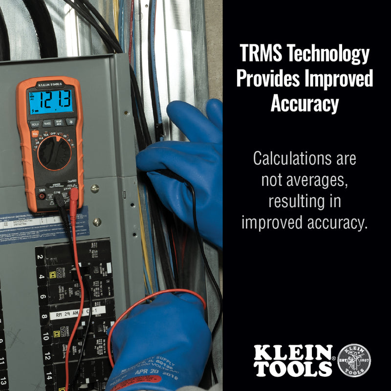 KLEIN TOOLS |  Digital Multimeter, TRMS Auto-Ranging, 600V, Temp | #MM420