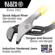 KLEIN TOOLS | Pump Pliers, 10-Inch | #D502-10