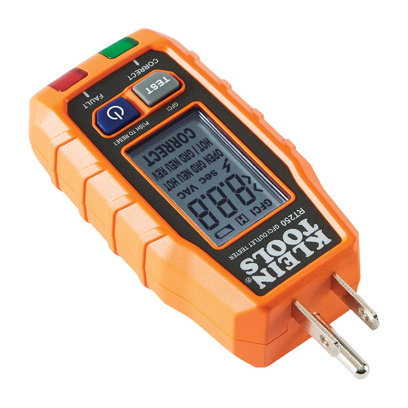 KLEIN TOOLS | GFCI Receptacle Tester with LCD | #RT250