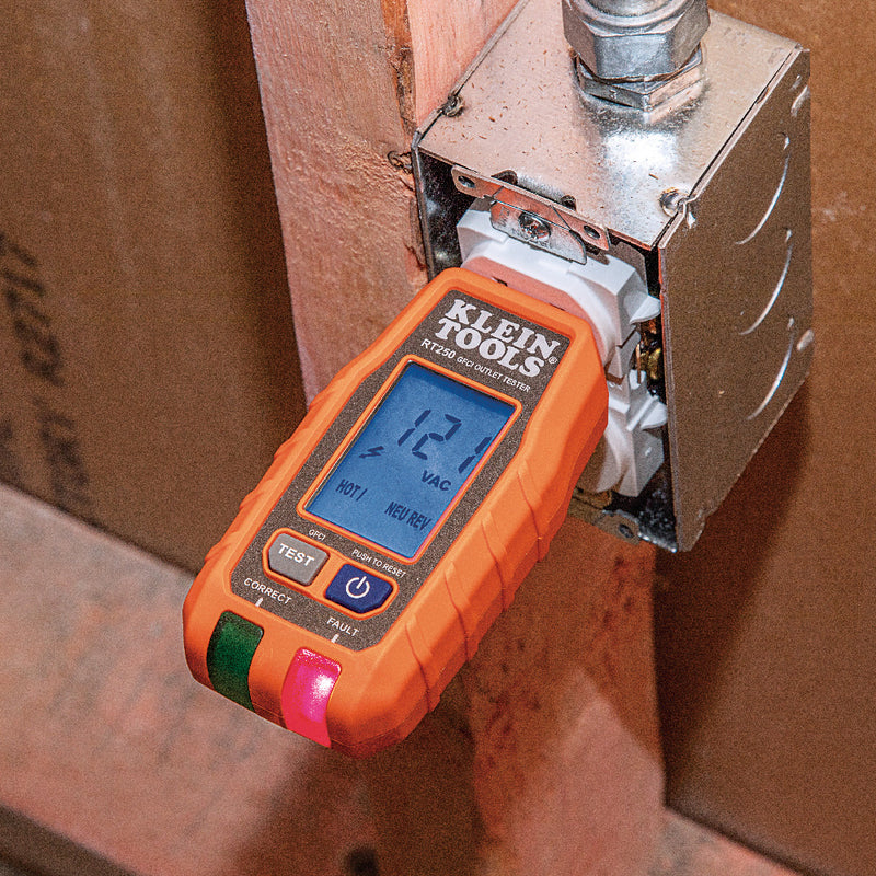 KLEIN TOOLS | GFCI Receptacle Tester with LCD | #RT250
