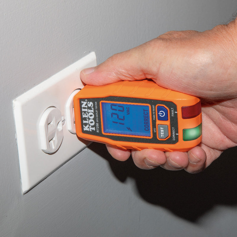 KLEIN TOOLS | GFCI Receptacle Tester with LCD | #RT250
